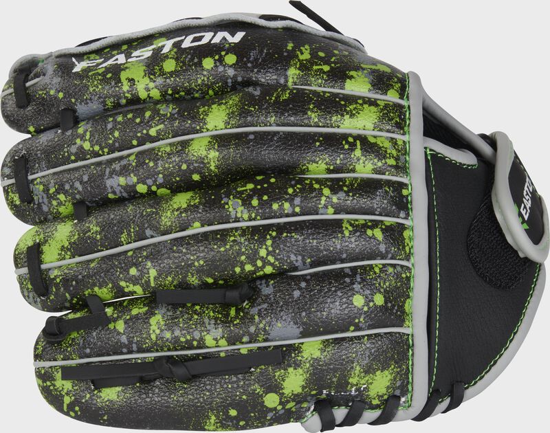 Easton Havoc Series 10-Inch Baseball Glove - Left Hand Thrower - Black/Gray/Optic