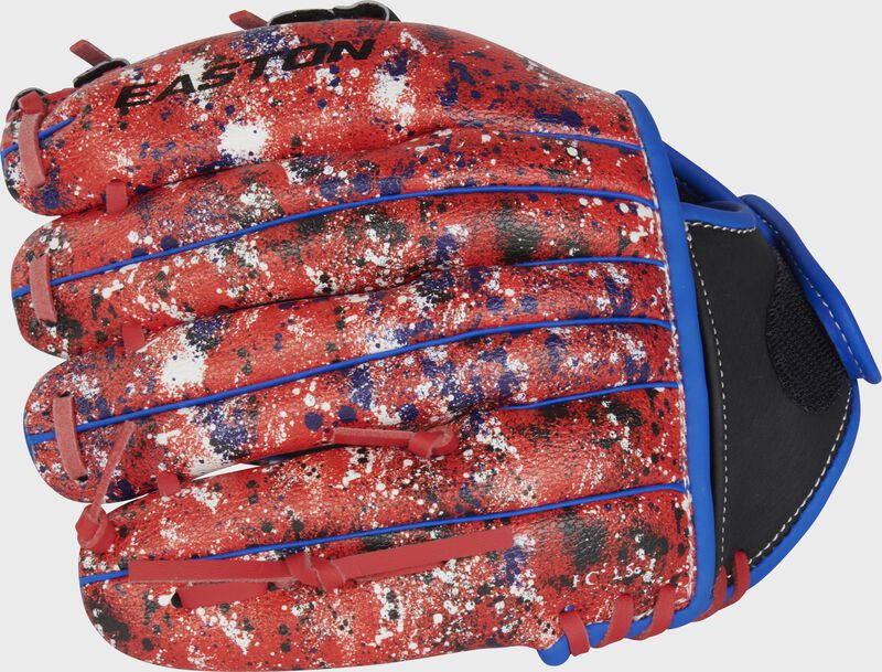 Easton Havoc Series 10.5-Inch Baseball Glove - Right Hand Thrower - Black/Scarlet/Royal