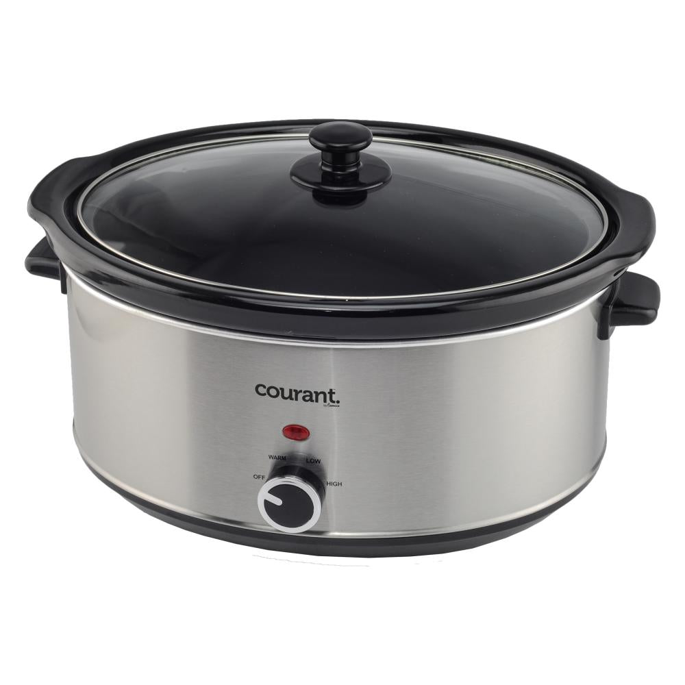 Courant Courant 7 Quart Oval Slow Cooker - Stainless Steel