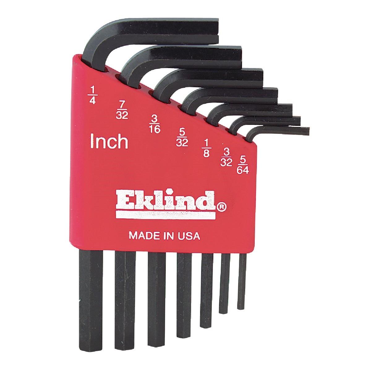 L Shaped Hex Key Set, Hex-L Key Set 7pc. 5/64"-1/4",Short