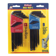 Ball End Hex Key Set, Ball-Hex-L Key Set Combo Pack, 13213 & 13609