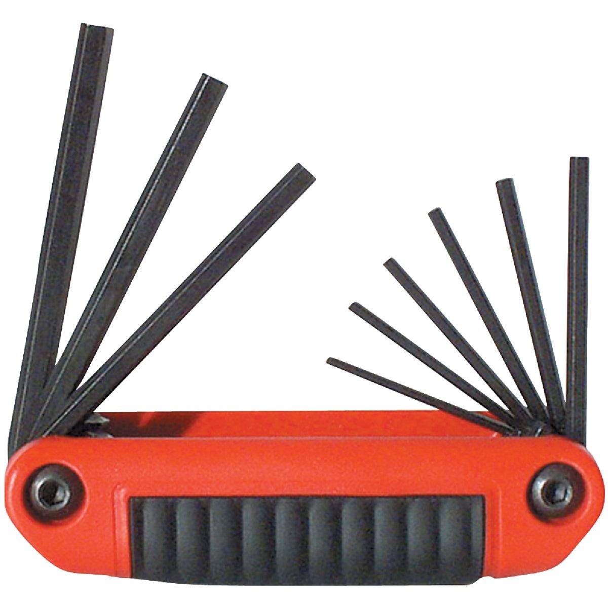 Fold Up Hex Key Set, Ergo-Fold Key Set 9pc. 5/64"-1/4" Hex Keys
