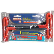 Eklind 8 pc, 6 SAE T-handle Hex Set, 14.7 oz