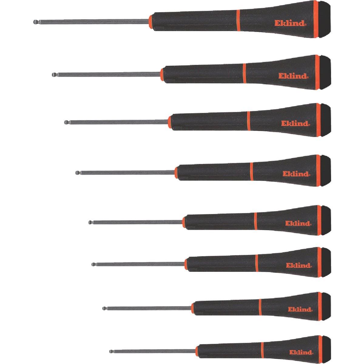 Ball End Hex Screwdriver, Precision Screwdriver Set 8 Pc Ball-Hex .050-5/32"