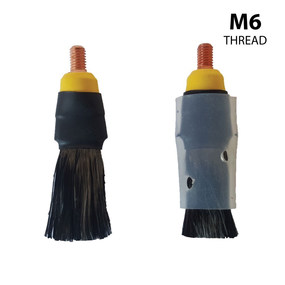 MIG Brush 5 pack. M6 threaded larger flatter brush to suit Plus unit.
