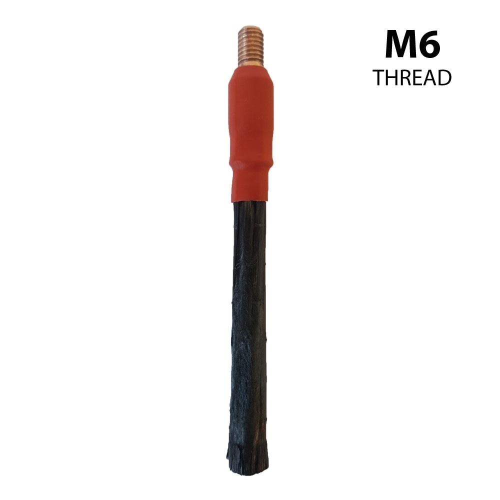 TIP-C Brush 3 pack. M6 threaded long rigid circular brush to suit Plus unit.