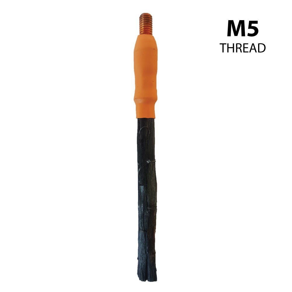 TIP-E Brush 3 pack. M5 threaded long rigid circular brush to suit TEC unit.