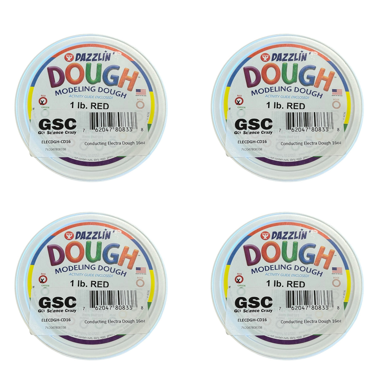 Electra Dough, Conducting Dough, 16oz, Pack of 4