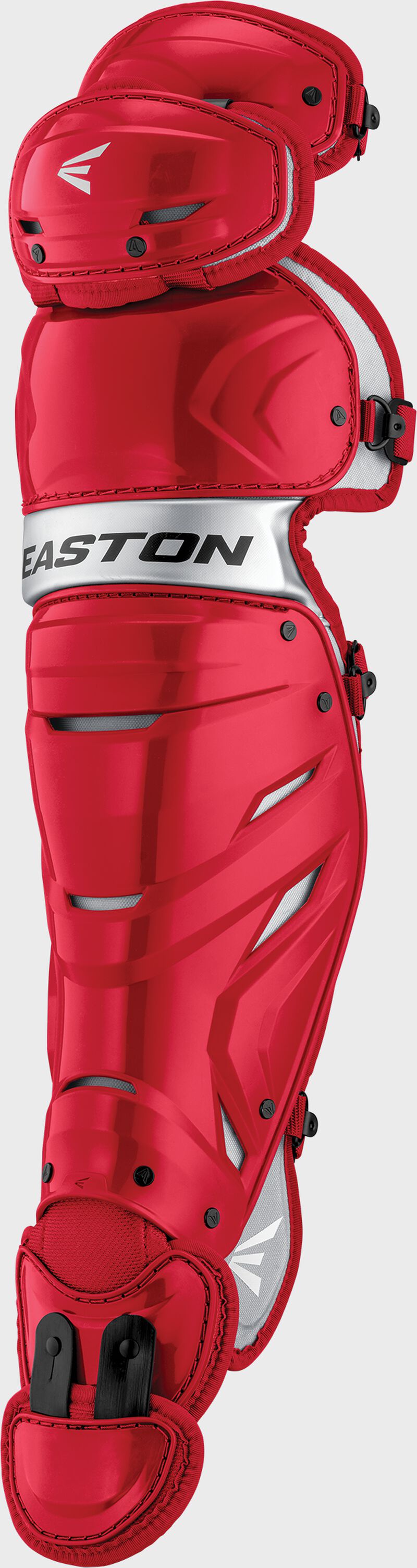 Easton Elite X Intermediate Leg Guards - Red