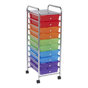 10 Drawer Mobile Organizer - Assorted