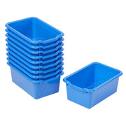 Scoop Front Storage Bins 10-Pack - Blue