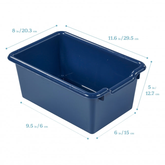 Scoop Front Storage Bins 10-Pack - Navy