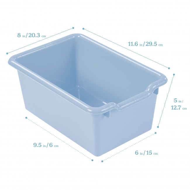 Scoop Front Storage Bins 10-Pack - Powder Blue