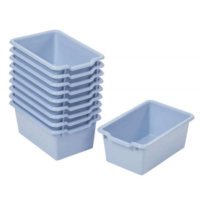 Scoop Front Storage Bins 10-Pack - Powder Blue