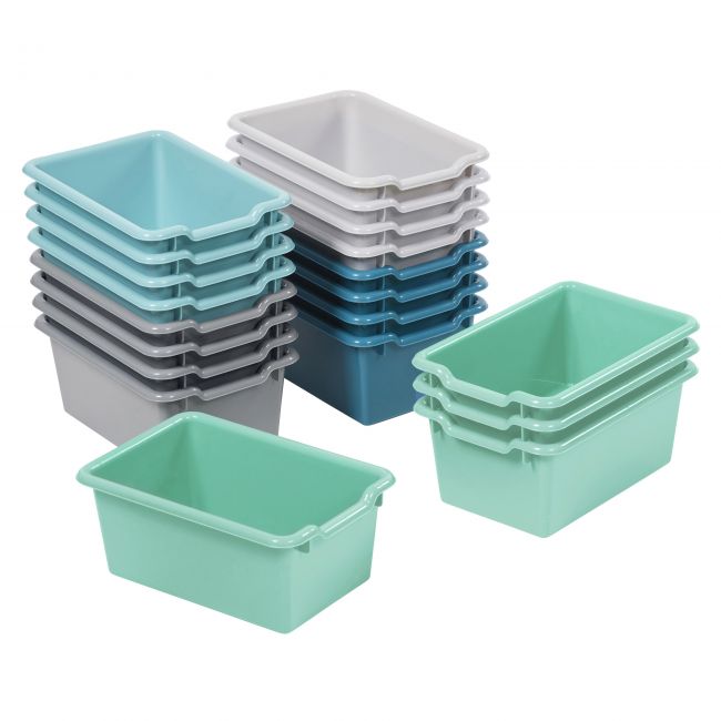 Scoop Front Storage Bins 20-Piece - Contemporary