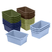 Scoop Front Storage Bins 20-Piece - Earthtone