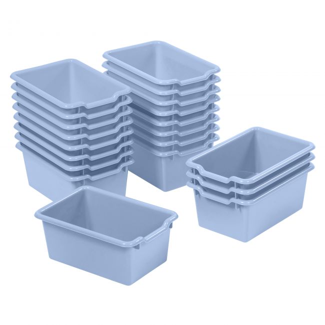 Scoop Front Storage Bins 20-Pack - Powder Blue