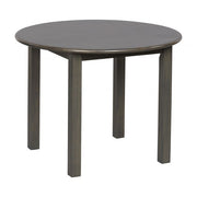 30in Round Hardwood Table with 22in Legs - Grey Wash