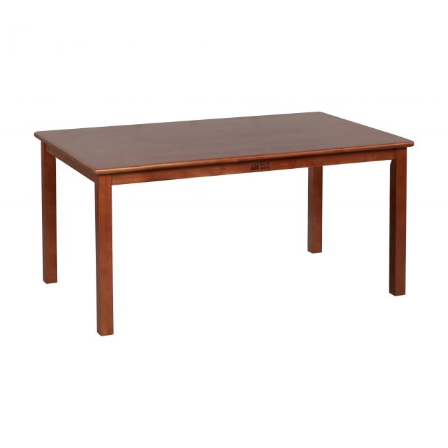 30in x 48in Rectangular Hardwood Table with 22in Legs - Dark Walnut