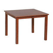 30in Square Hardwood Table with 22in Legs - Dark Walnut