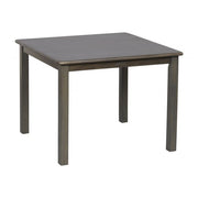 30in Square Hardwood Table with 22in Legs - Grey Wash