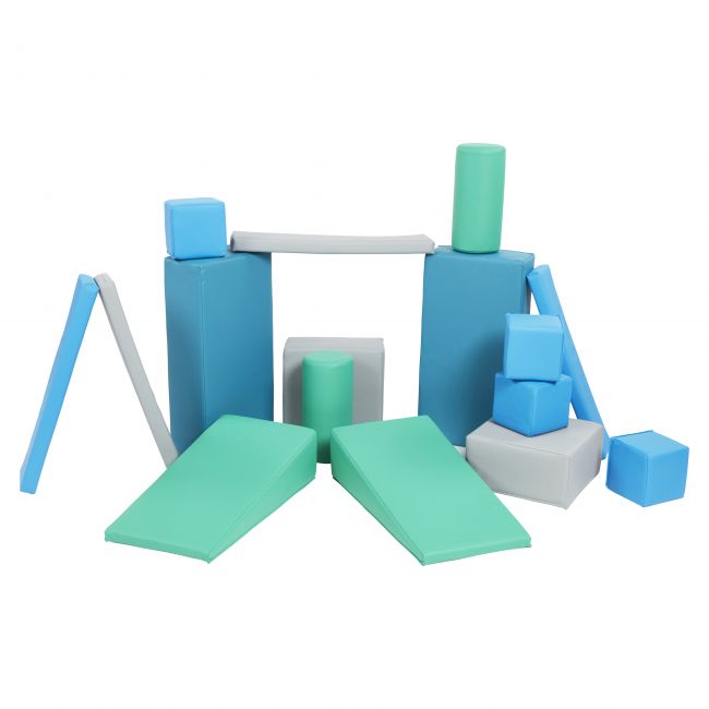 SoftZone Building Blocks 16-Piece - Contemporary