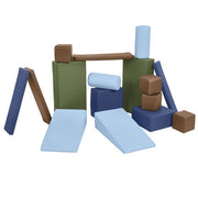 SoftZone Building Blocks, 16-Piece - Earthtone