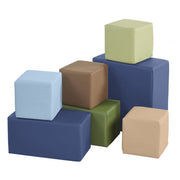 SoftZone Big Foam Blocks 7-Piece - Earthtone