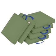 SoftZone Square Floor Cushion with Handle 6-Piece - Hunter Green