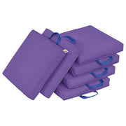 Softzone Square Floor Cushion With Handle, 6piece Purple