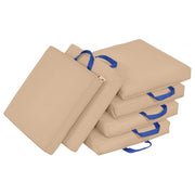 SoftZone Square Floor Cushion with Handle 6-Piece - Sand