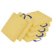 SoftZone Square Floor Cushion with Handle 6-Piece - Yellow