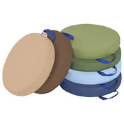 SoftZone Round Floor Cushion with Handle 6-Piece - Earthtone