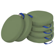SoftZone Round Floor Cushion with Handle 6-Piece - Hunter Green