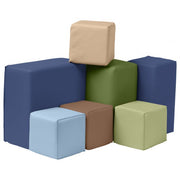 Softzone 7piece Toddler Block Set Earthtone