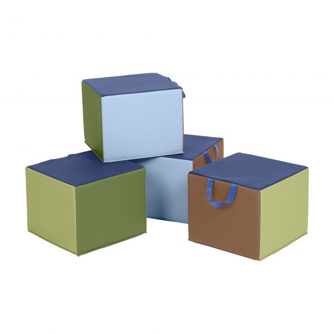 SoftZone Child Cozy Cubes  4-Pack - Earthtone
