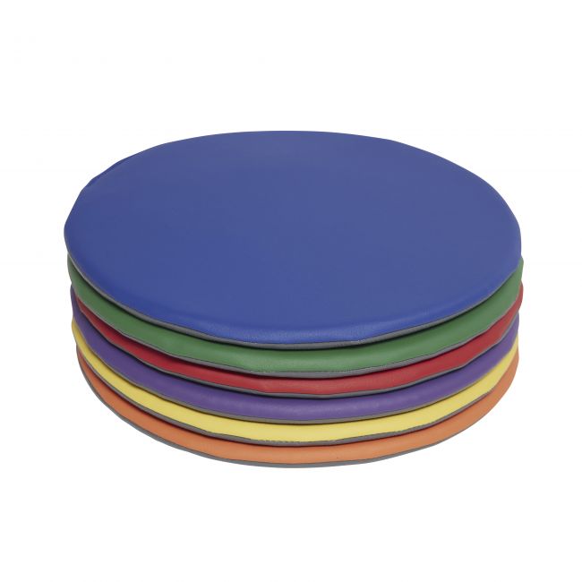 SoftZone Colorful Floor Pads 6-Piece - Assorted