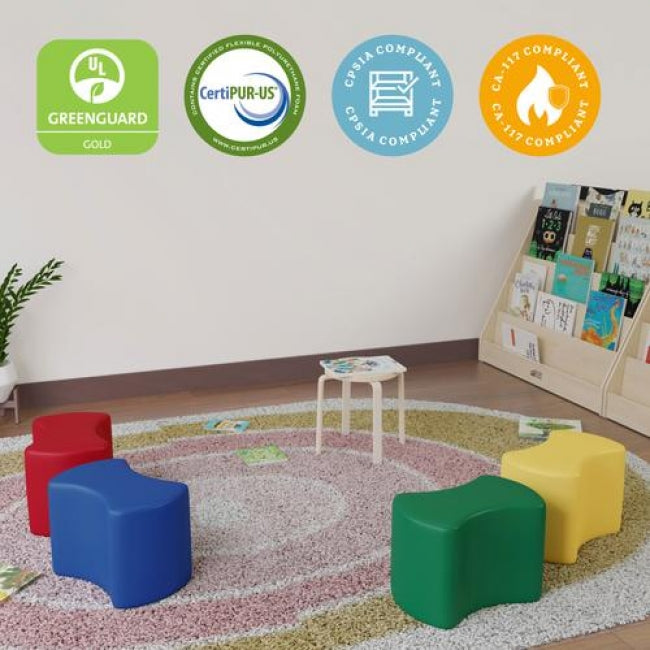SoftZoneToddler Modular Stool Set 4-Piece - Assorted