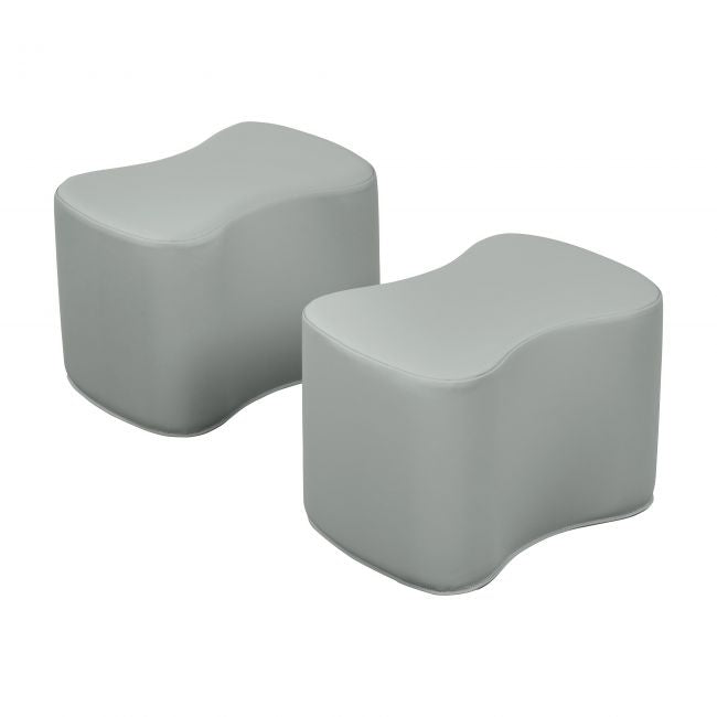 SoftZone Toddler Modular Stool Set 2-Pack - Grey