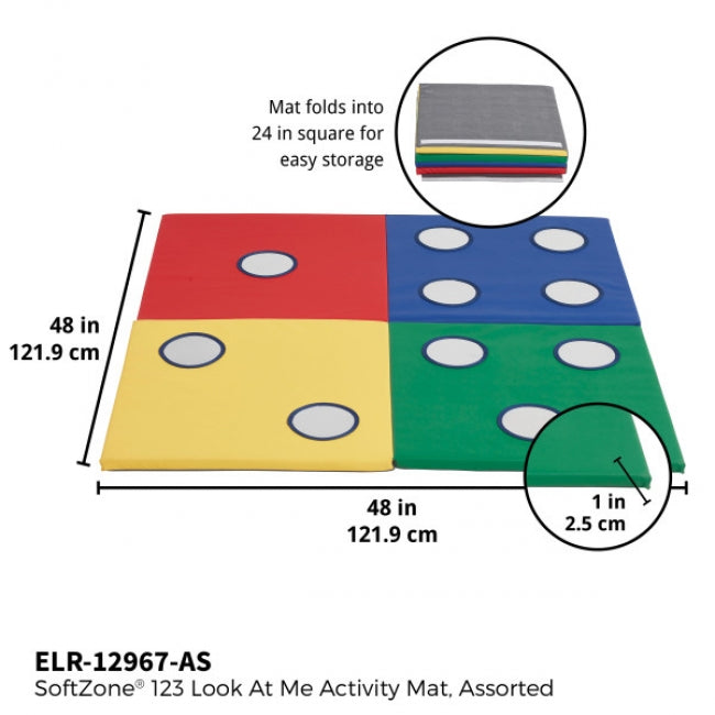SoftZone 123 Look at Me Counting Activity Mat - Assorted