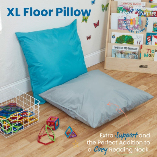27in Jumbo Floor Pillow - Grey