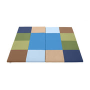 SoftZone Square Dance Activity Mat - Earthtone