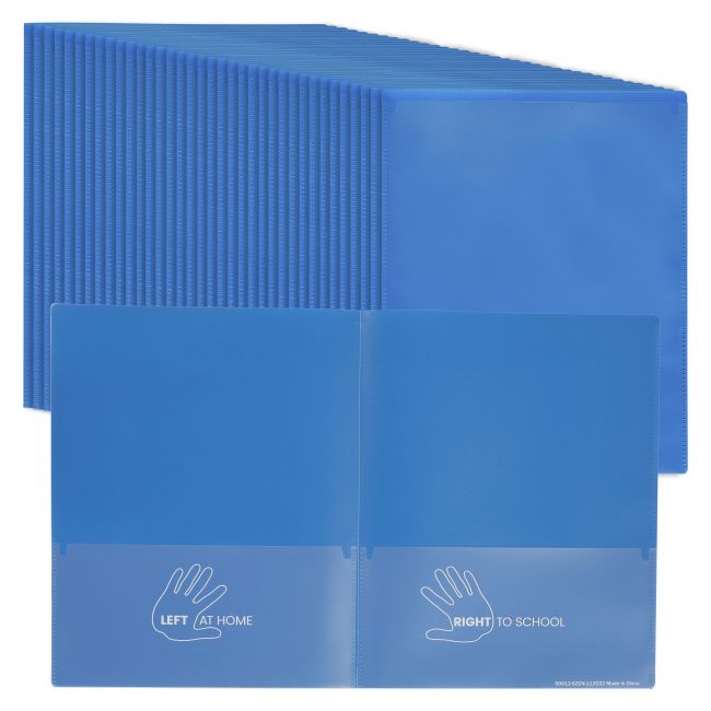 2-Pocket Parent-Teacher Connection Folder 36-Pack - Blue