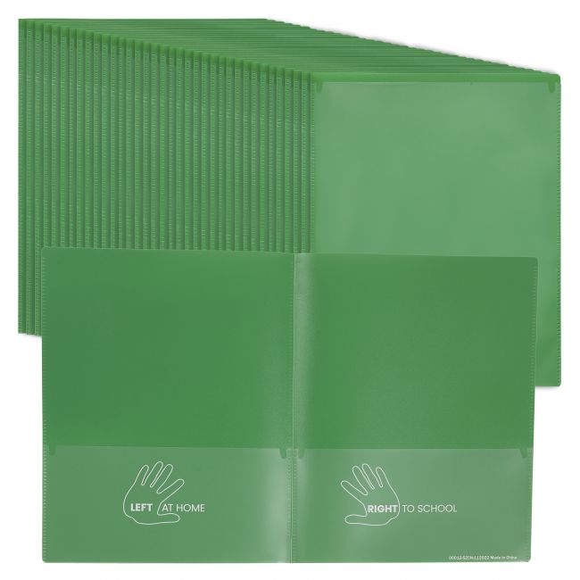 2-Pocket Parent-Teacher Connection Folder 36-Pack - Green