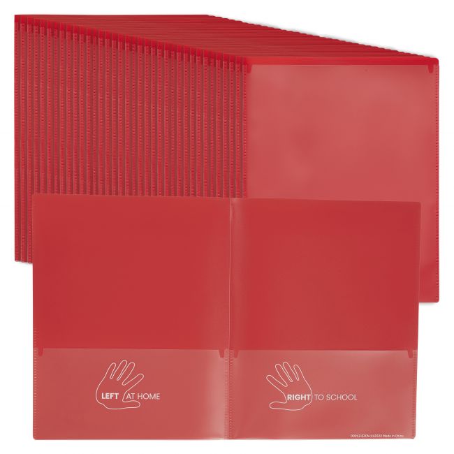 2-Pocket Parent-Teacher Connection Folder 36-Pack - Red