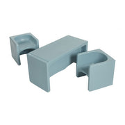 Tri-Me Multipurpose Table and Chairs 3-Piece Set - Powder Blue