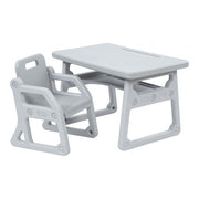Toddler Plus Desk and Chair - Light Grey