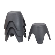 Ayana Stool Set, 4-Pack - Dark Grey