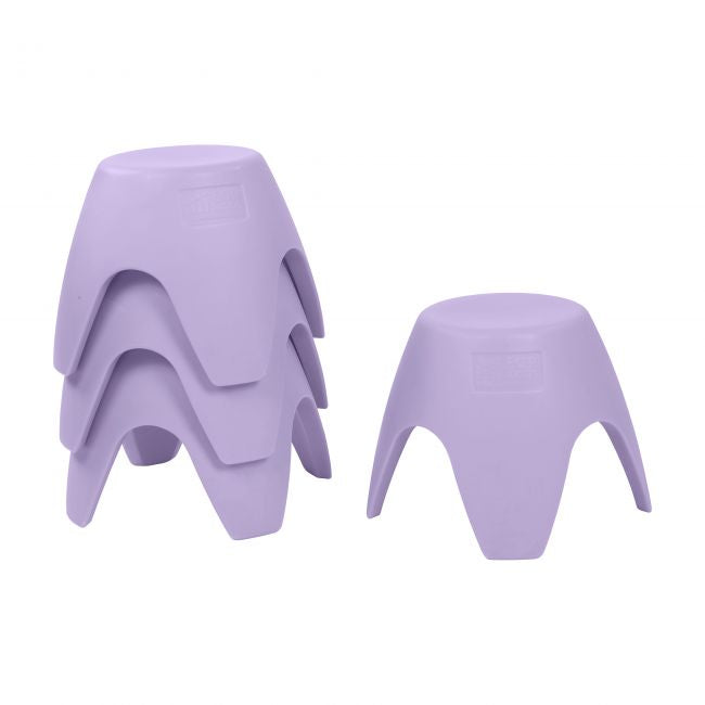 Ayana Stool Set, 4-Pack - Light Purple