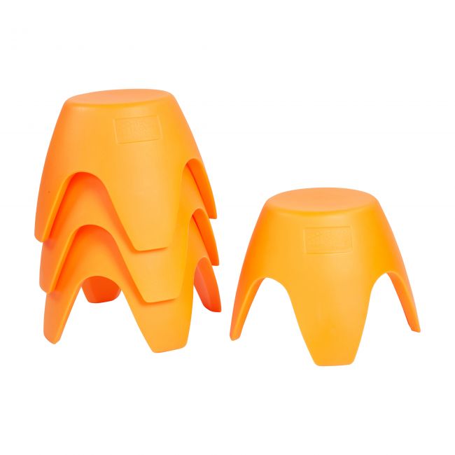 Ayana Stool Set, 4-Pack - Orange
